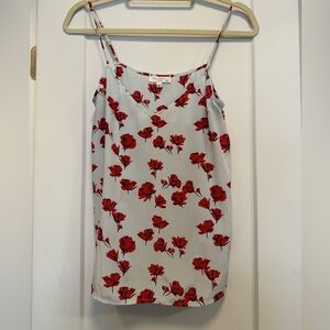 Equipment Red and Blue Sleeveless Fitted Camisole